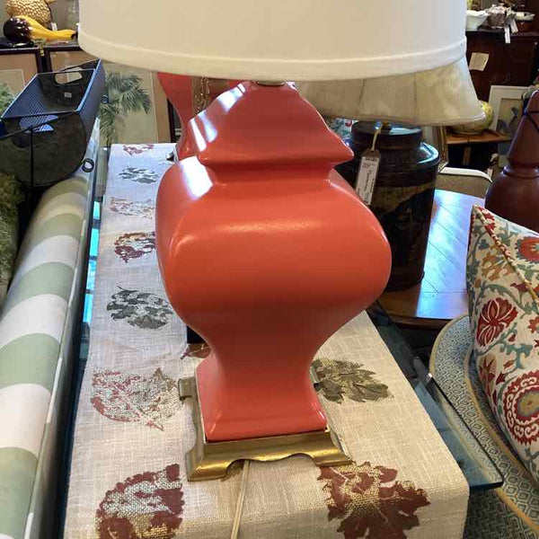 Pair Of Coral Lamps
