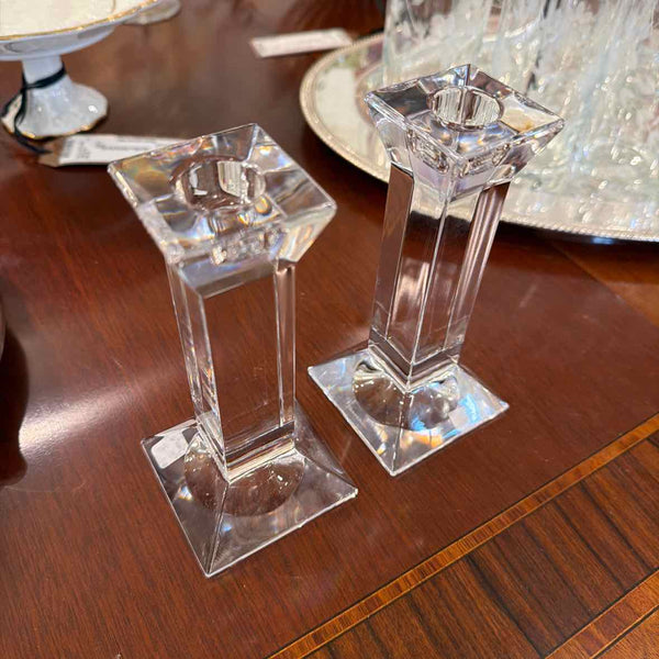 Pair Villeroy & Boch Crystal Candlesticks