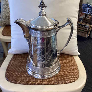19th C. Quadruple Plate Insulated Pitcher