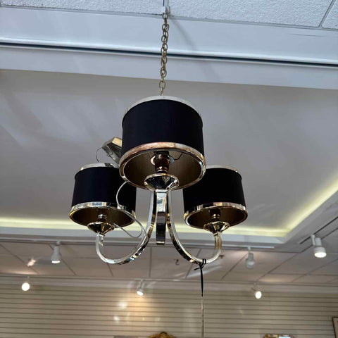 Silver And Black Contemporary Chandelier