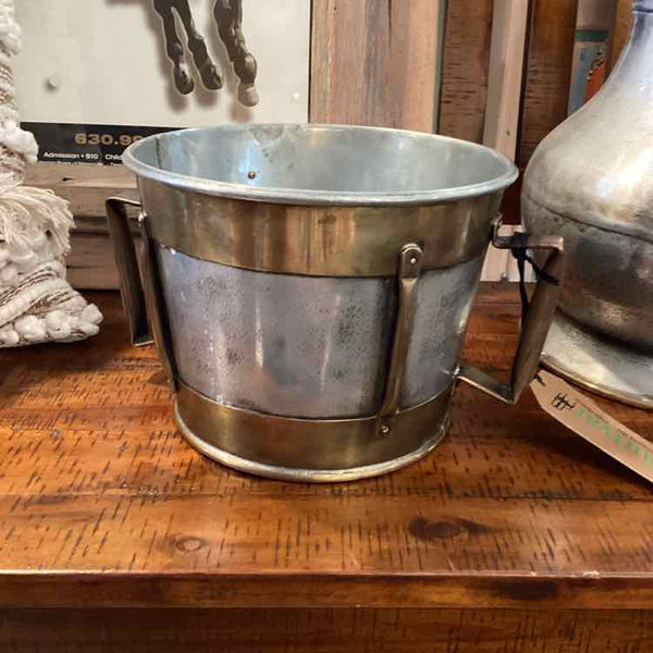 Metal and Brass Champagne Bucket