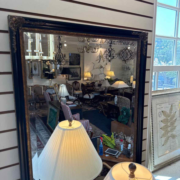 Black And Gold Beveled Mirror
