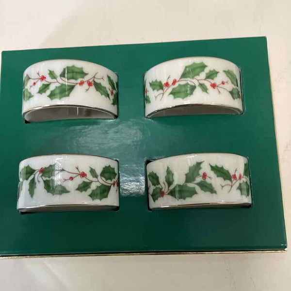 4 Lenox Napkin Rings