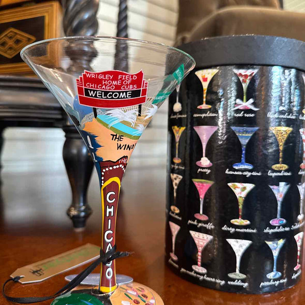 "Chicago - Tini" Martini Glass