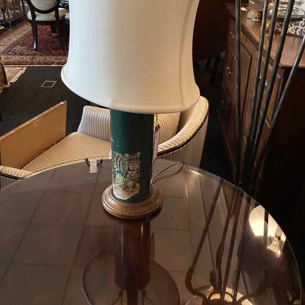 Green Lamp w/Leopard