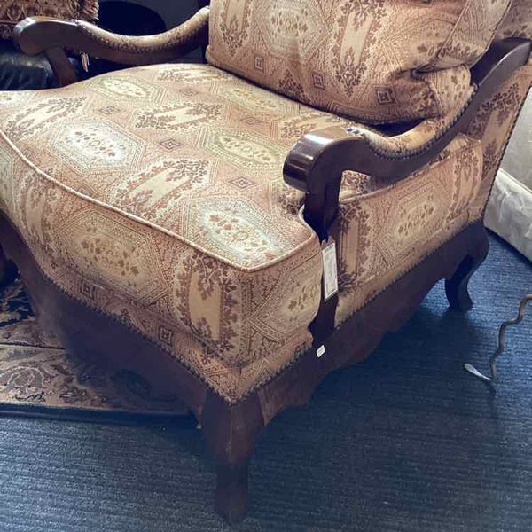 Oversized Upholstered Bergere Chair