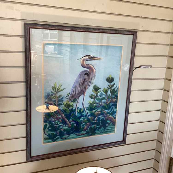 Great Egret Chalk Drawing