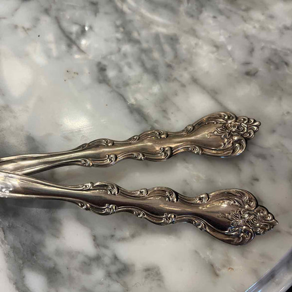 Silverplate Meat Fork And Spoon