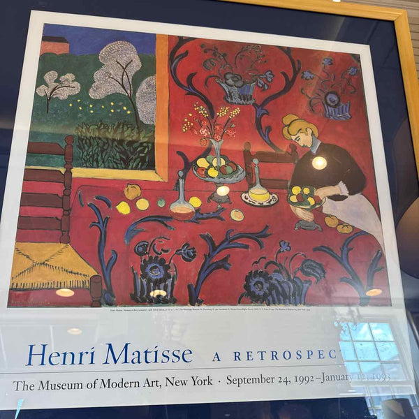 Framed Henri Matisse MOMA Poster