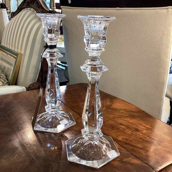Pair Of Imperial Crystal Candlesticks