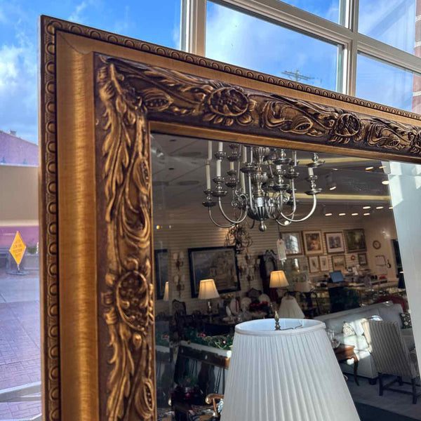 Beveled Gold Mirror