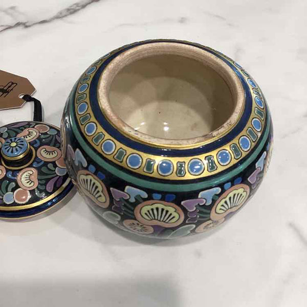 A. Berglund Cloisonne Lidded Jar