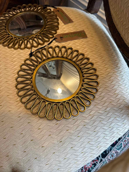 Brass Round Mirror