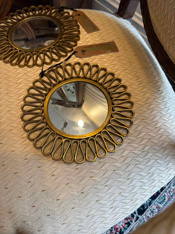 Brass Round Mirror