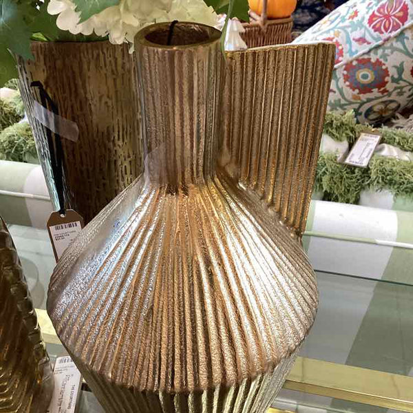 "As Is" Asymetric Gold Vase (chip)