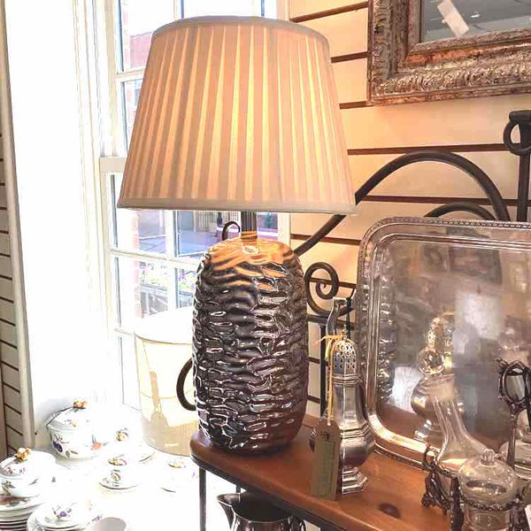 Lamp with Silver Base