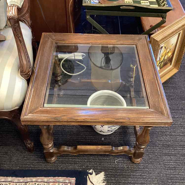 Vintage Ethan Allen Square Side Table