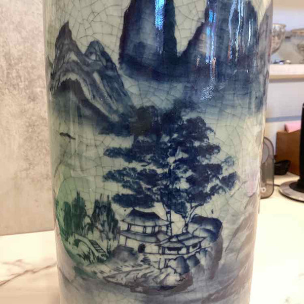 Blue Landscape Vase