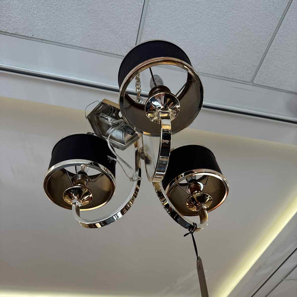 Silver And Black Contemporary Chandelier