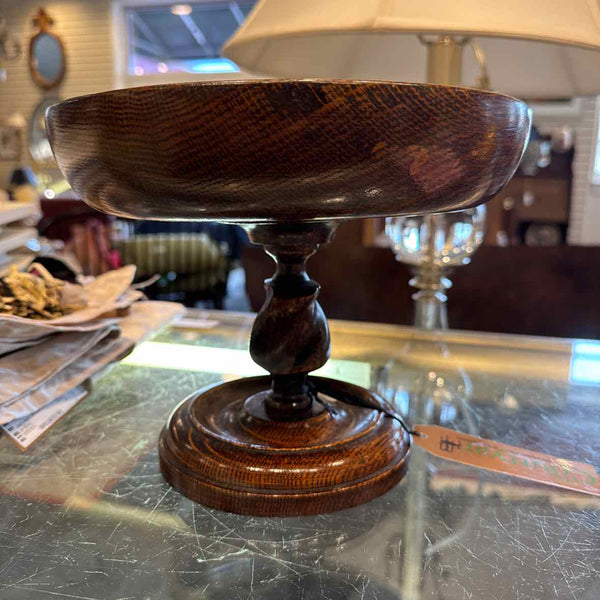 Wooden English Barley Twist Compote