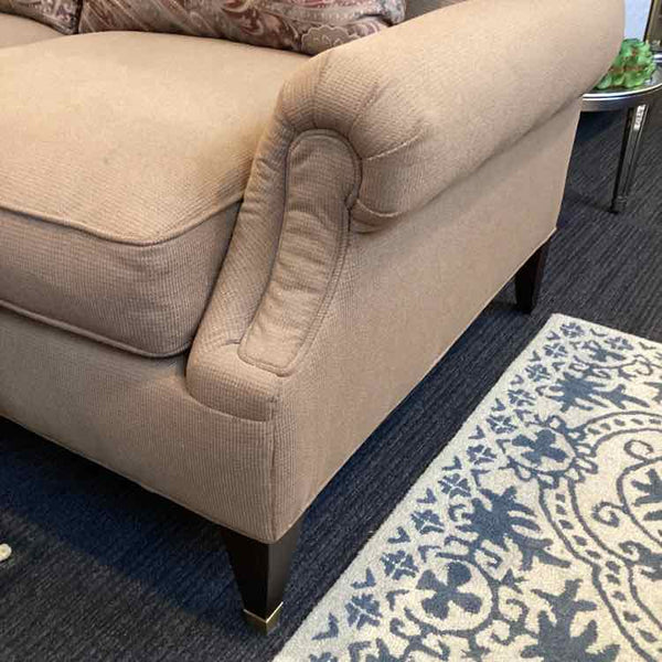 Drexel Heritage 3 Cushion Sofa with 3 Paisley Pillows