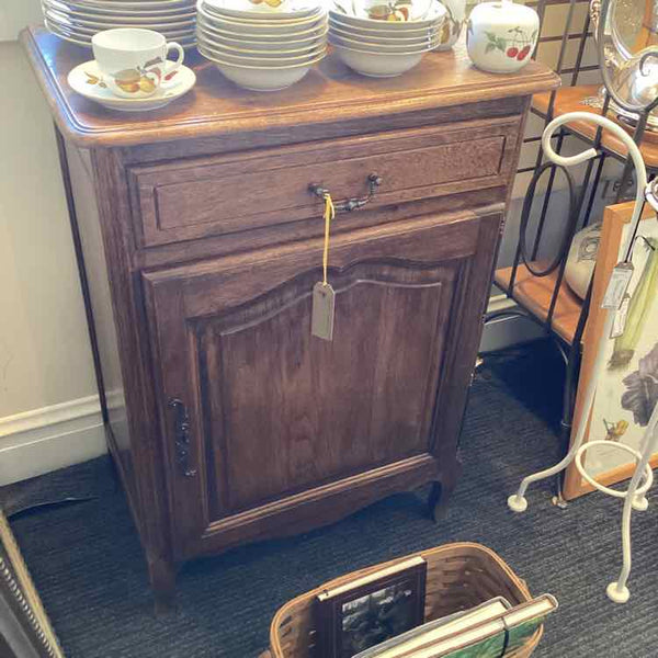 French Oak Side Cabinet