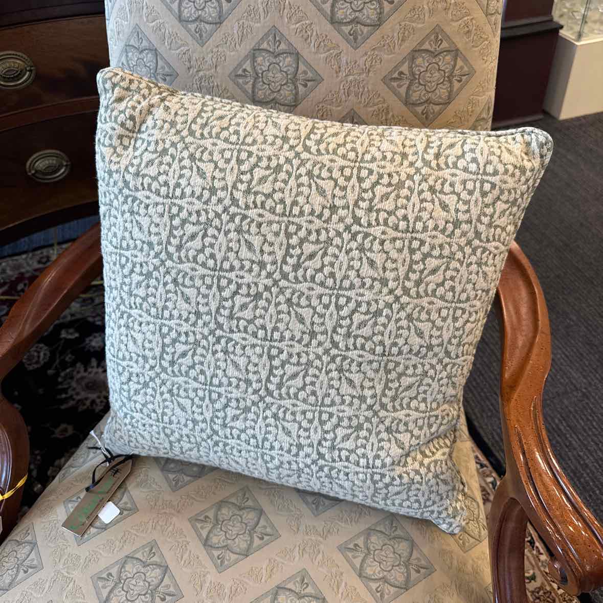Green And Cream Pillow