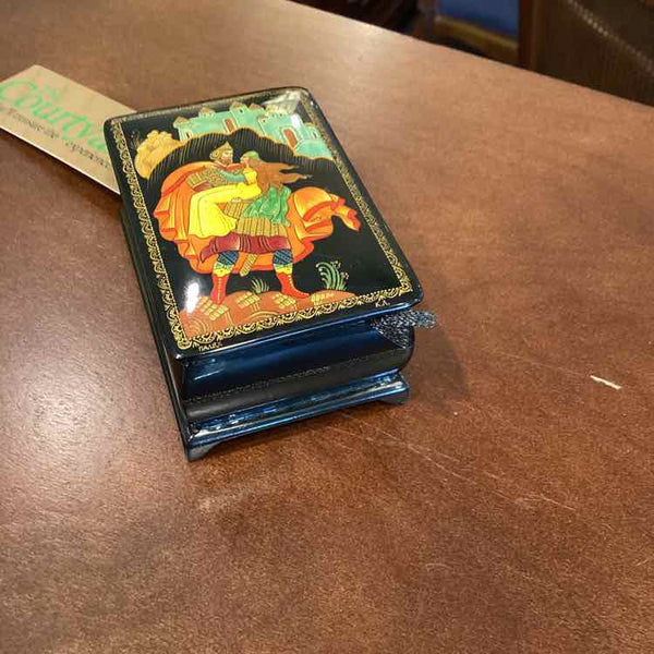 Russian Black Lacquer Box