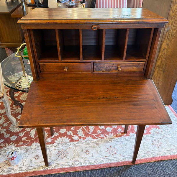 Cherry Wood Drop Down Secretary