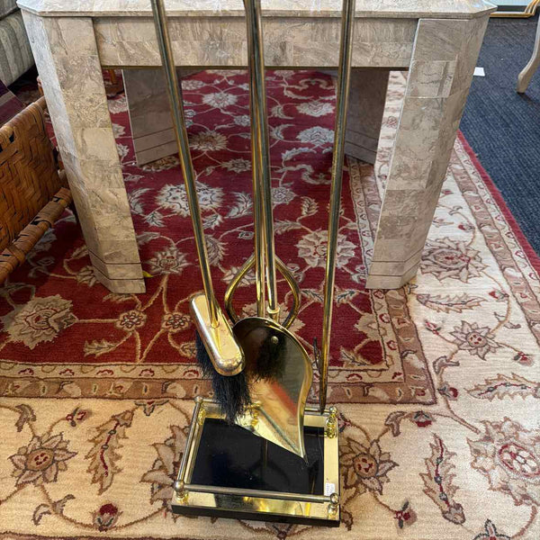5 Pc. Brass Fireplace Tools