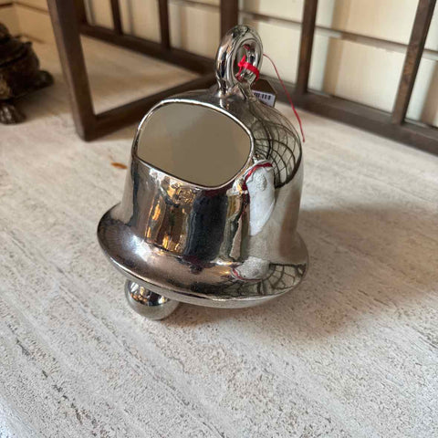 Silver Ceramic Bell