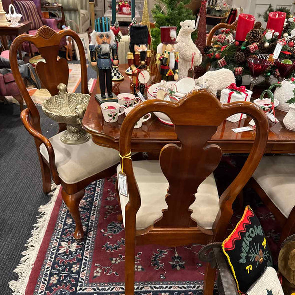 Cherry Dining Table and 8 Chairs