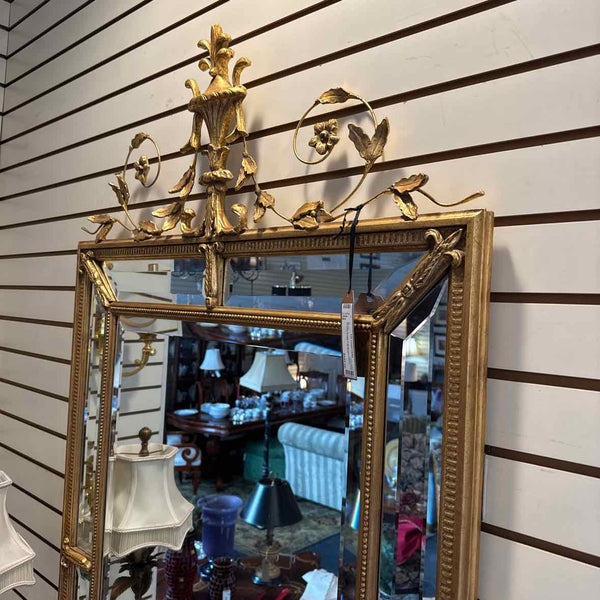 Ornate Gold Beveled Mirror