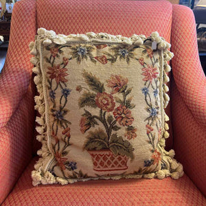 Needlepoint Planter Picture Pillow