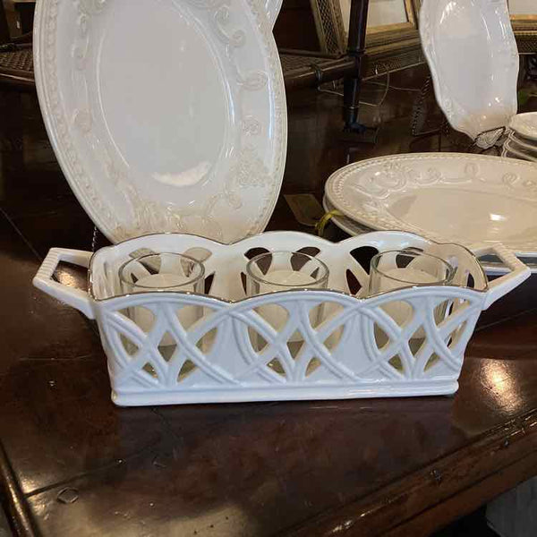Lenox Illuminations Platinum Centerpiece Votive Caddie