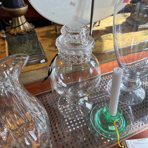Glass Apothecary Jar w/Lid