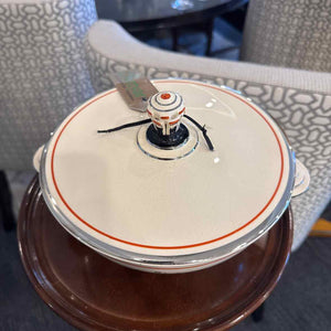 Art Decor Style Platinum Alloy Casserole Dish