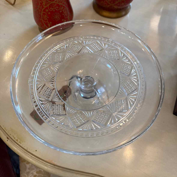 Glass Pedestal Cake Plate