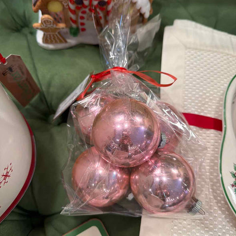 Bag of Vintage Pink Ornaments