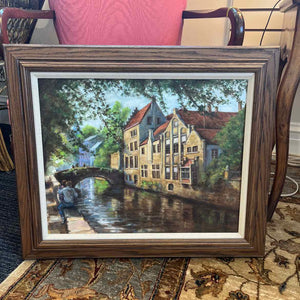 Oil Painting "Canalside Dreamer"