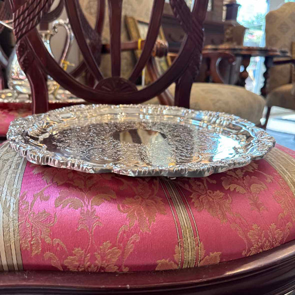 Silverplate Footed Tray