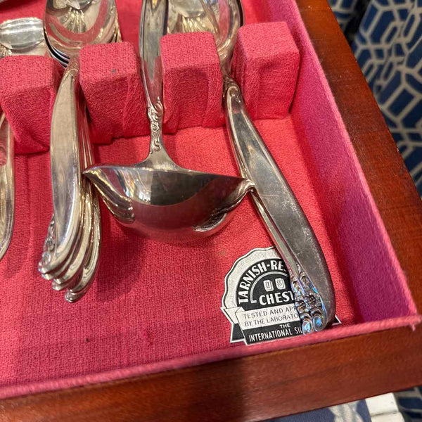 Roger Bros. Silverplate Flatware With Chest