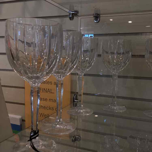 Four Waterford Marquis Omega Wine Glasses
