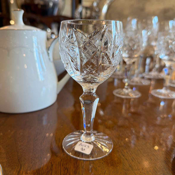 Set of 17 Crystal Wine Glasses