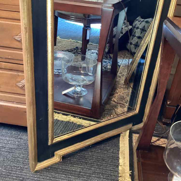 LaBarge Mirror with Black & Gold Frame