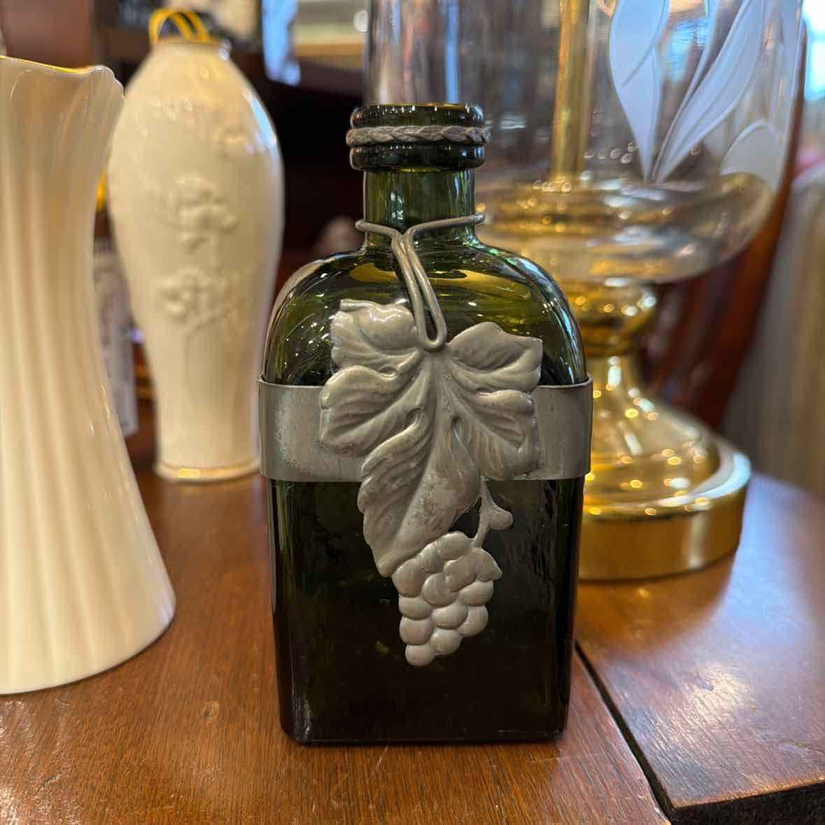 Antique Blown Glass w/Hand Hammered Detail