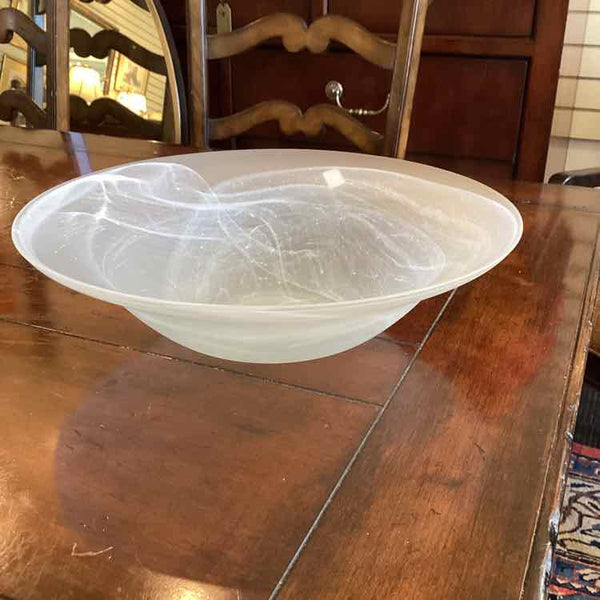 Opaque Alabaster-like Glass Bowl
