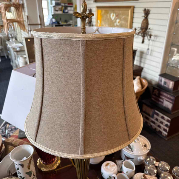 Gold Lamp With Shade