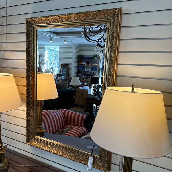 Gold Beveled Mirror