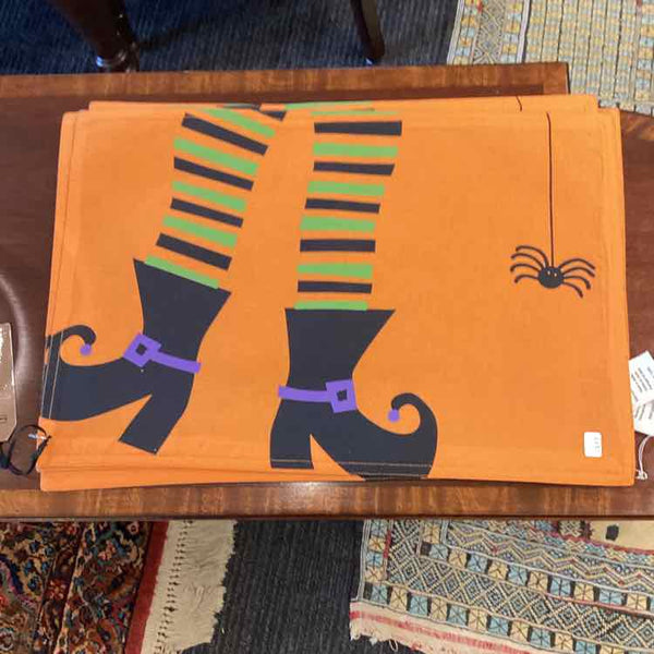 Set of 4 Halloween Witch Placemats